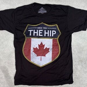 Tragically Hip Crest Logo Black Shirt Medium New